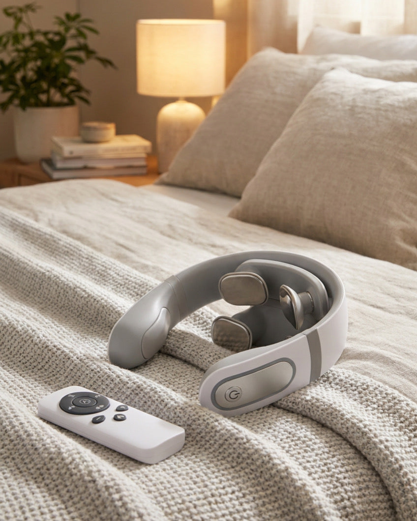 Multifunctional heating neck vibration massager