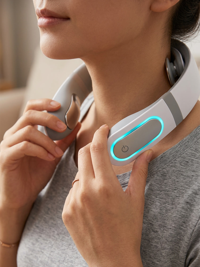 Multifunctional heating neck vibration massager
